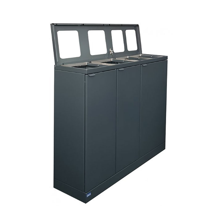 Bica, afvalscheidingsstation, 2x65+2x45 liter, antraciet, VB 197378 - 1