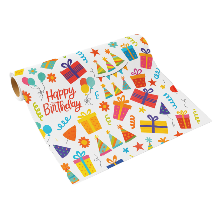 Cadeaupapier 50cmx200m R66701B Happy Birthday - 1