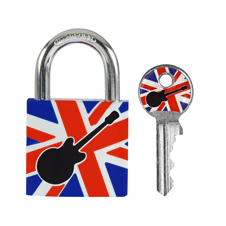 Hangslot masterlock 30mm gitaar motief(3520190942395) - 0