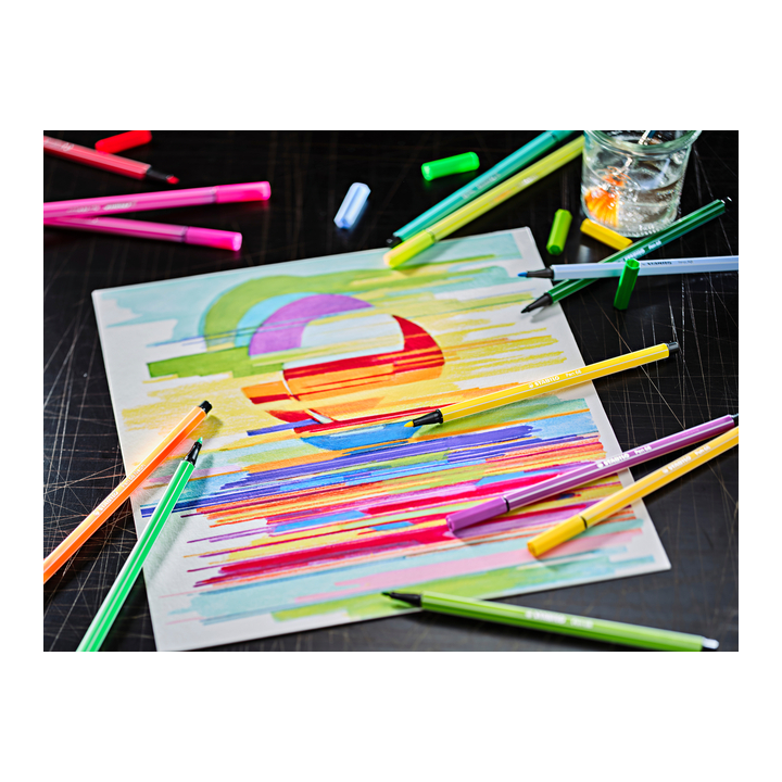Viltstift stabilo 68/031 neon blauw(68/031) - 3
