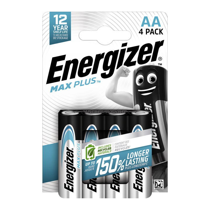Batterij energizer max plus aa alkaline 4st - 0