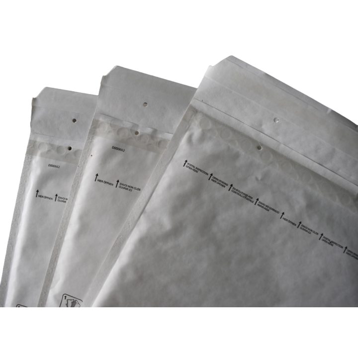 Luchtkussenenvelop B/12, 140x250+50mm, wit (200 stuks) - 2