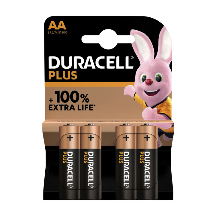 Batterij duracell plus aa 4st(5000394140851) - 0