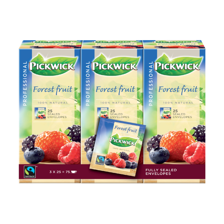 Pickwick Professional, thee, 1.5 gram, bosvruchten, 4016832 (25 stuks) - 0