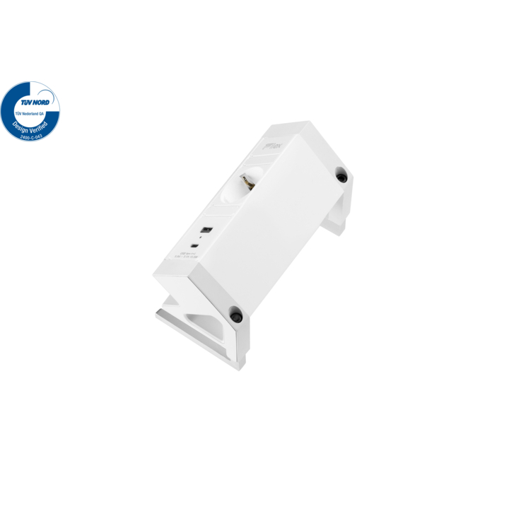 Filex, Power Desk Up 2.0, 1x 230V, 1x USB A+C, wit - 2