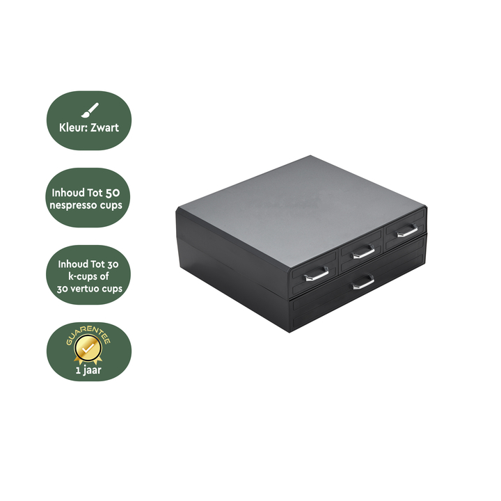 Koffiecapsulehouder Brasq | CD400 | zwart (8542616) - 2