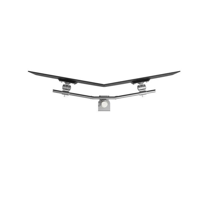 Viewmate monitorarm dubbel zilver, crossbar in doos voor - 1