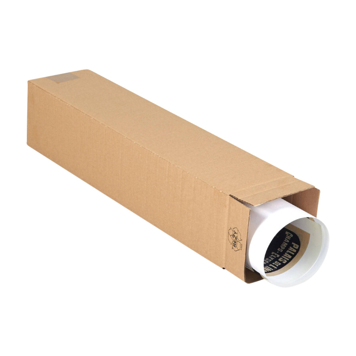 Vierkante koker formaat 430x120x120mm bruin(424174) - 0