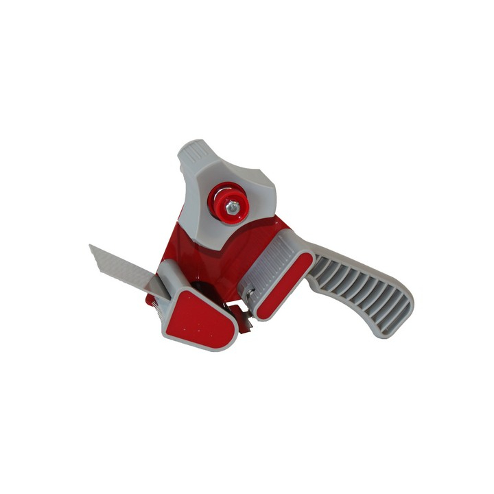 Dozensluiter / tape dispenser, 50mm x 66 meter, voorzien van rem & versterkt mes - 1