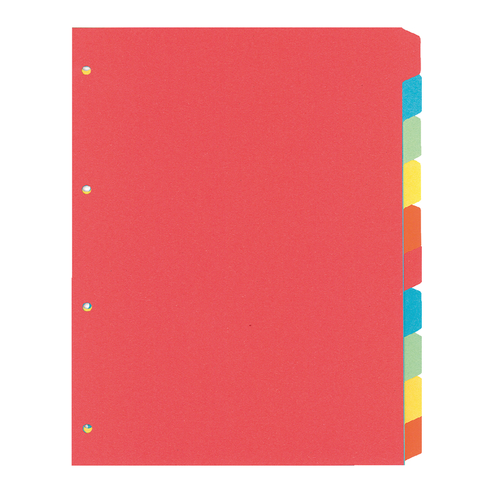 Tabblad kangaro pe410 a4 4r manilla kart ass 10dlg(pe410) - 0