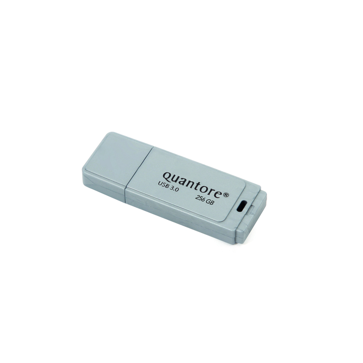 Usb-stick quantore fd 256gb 3.0 zilver(quanfd256gbblk3.0) - 0
