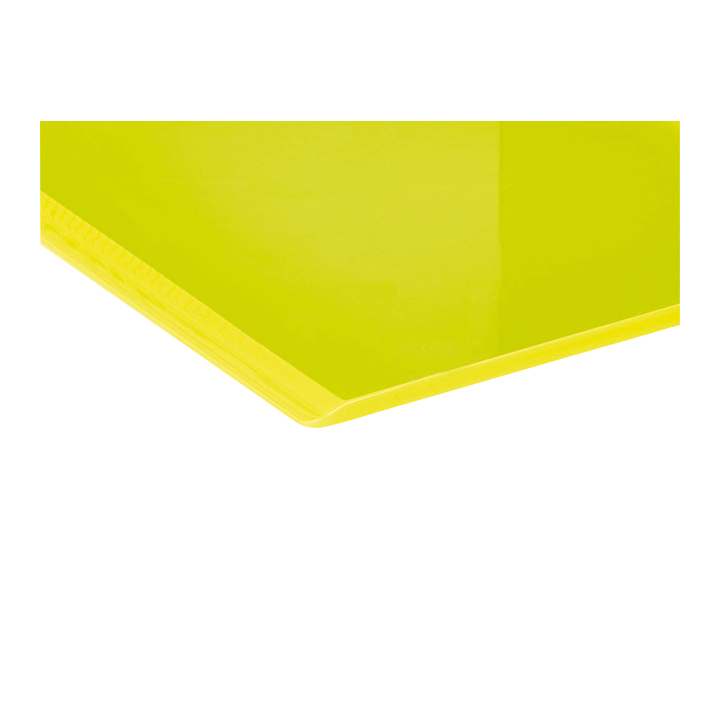 Boekensteun maul 10x10x13cm acryl neon geel(3513611) - 3
