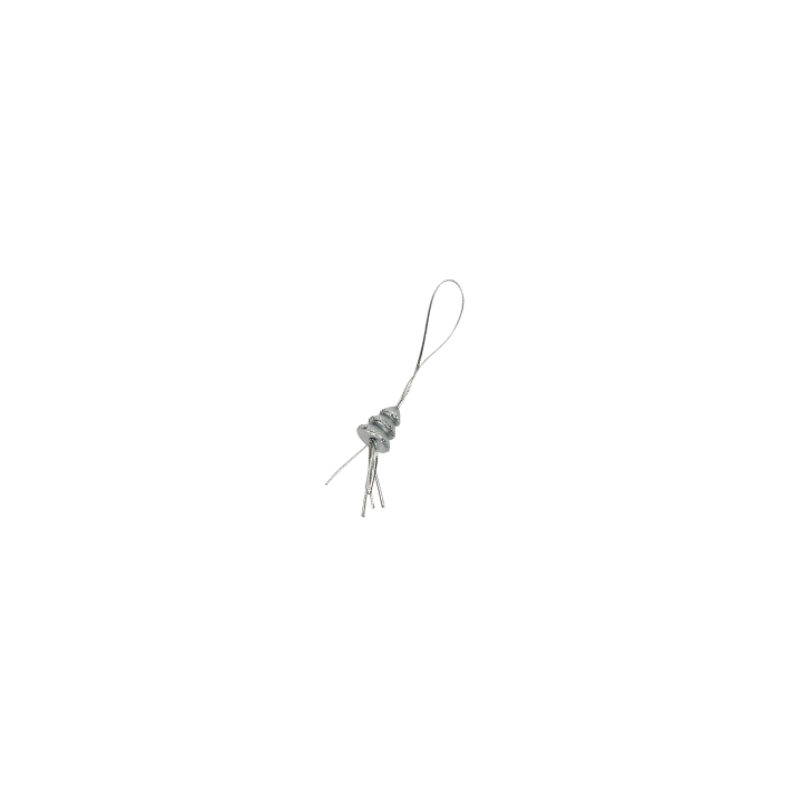 Kerstdeco, kerstboompje, 20mm, zilver (50 stuks) - 0
