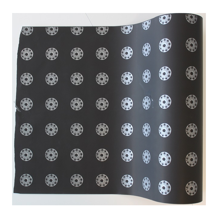 Cadeaupapier, 50cm x 200m, Zeeuwse Knoop, zwart/zilver - 0