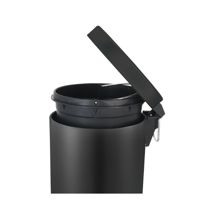 Pedaalemmer Met Binnenemmer | 12 Liter | Zwart | VB 222212 - 1