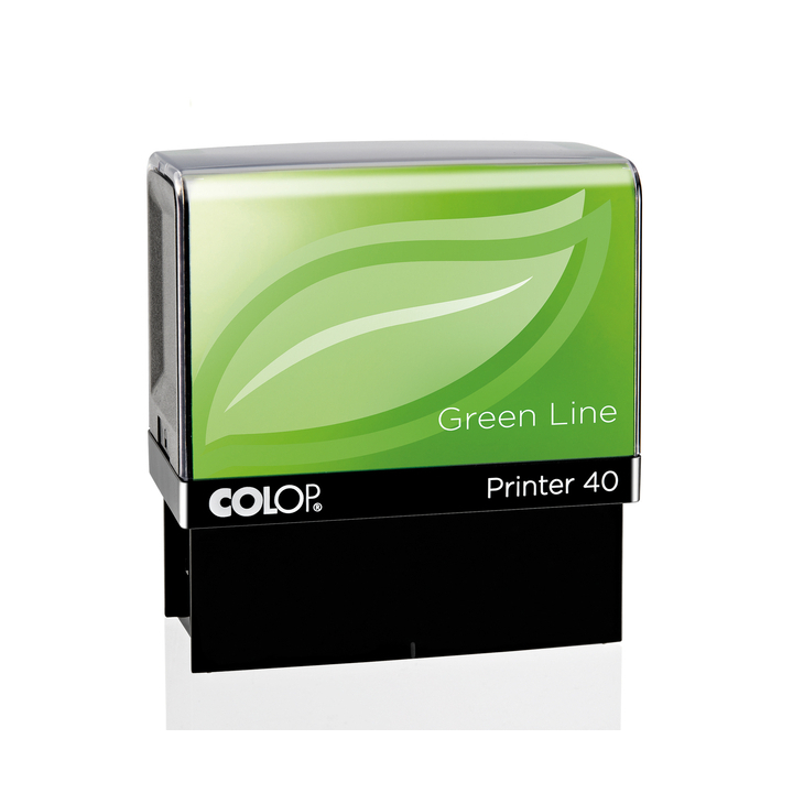Green Line, tekststempel, 59x23mm, 6 regel personaliseerbaar - 0