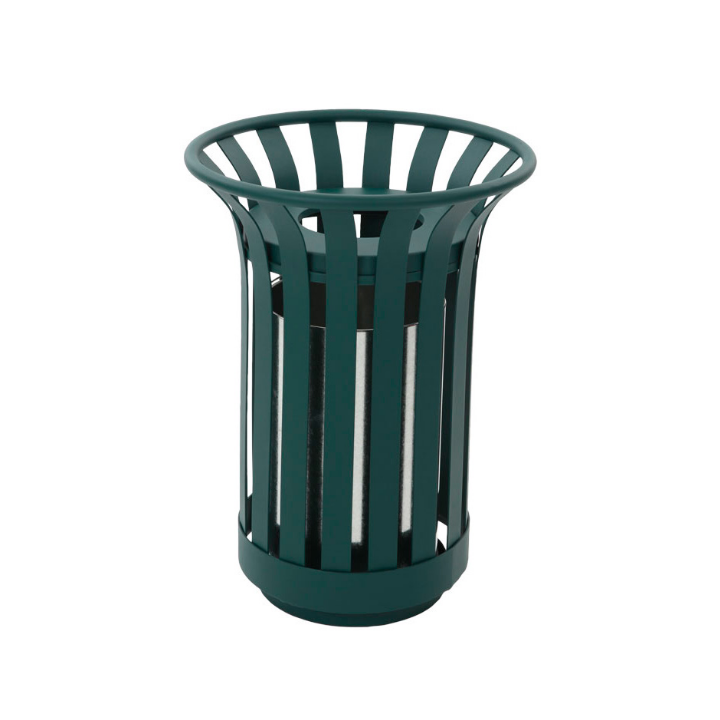 Buitenafvalbak met binnenbak, 23 liter, groen, VB 789452 - 0