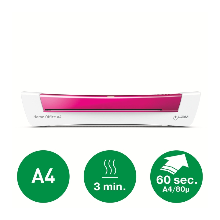 Lamineermachine leitz ilam home office a4 roze(73680023) - 1