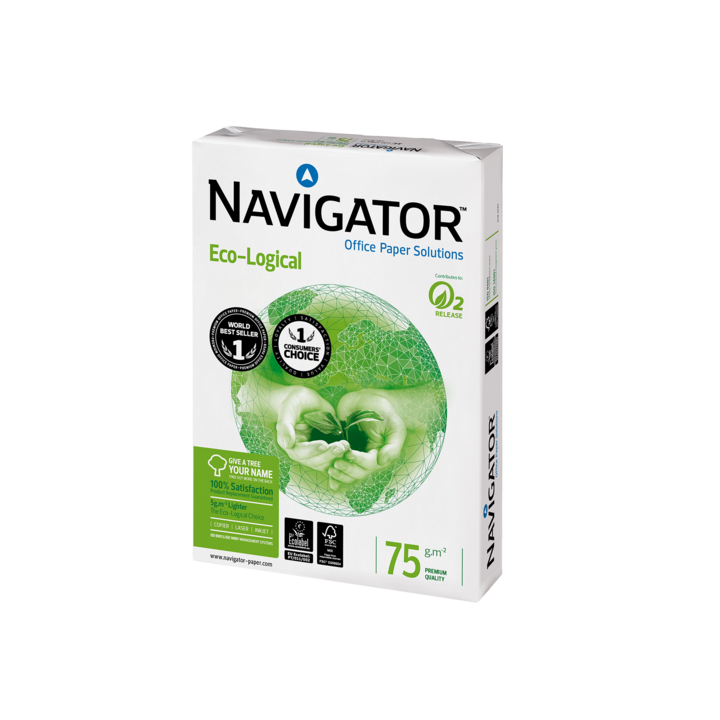 Navigator, A4, 75 g/m2, Eco-logical, kopieerpapier (500 vel) - 0