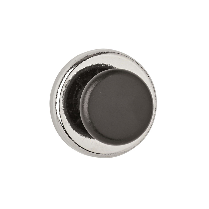 Magneet met knop maul 36mm 5kg chroom zwart(6154896) - 0