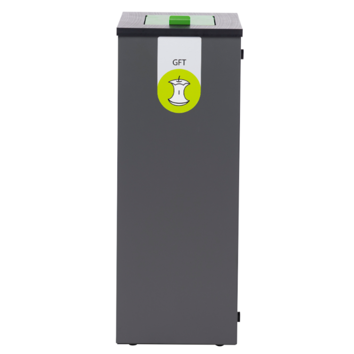 Lune Paxa Large, modulaire afvalscheidingsbak, 65 liter, grijs, VB 196050 | GFT - 1