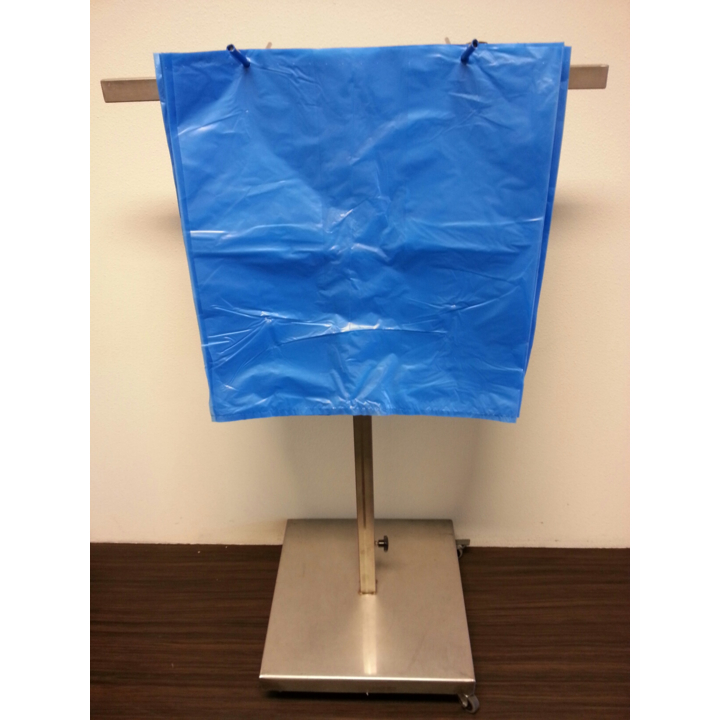 Kratzak Op Pijpjes | HDPE | 68/17x63cm | 18my | Blauw (500 zakken)  - 1