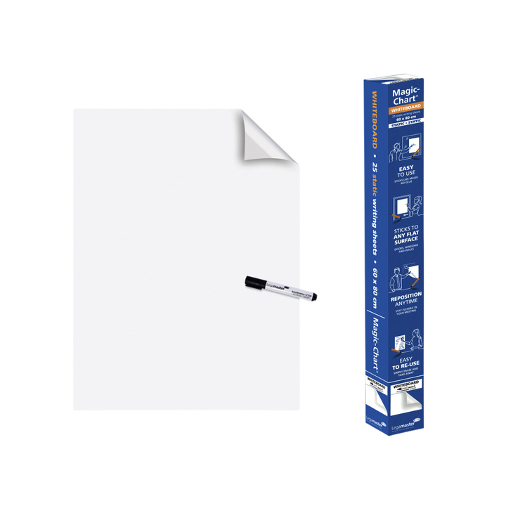Legamaster Magic-Chart, whiteboard vel, 60x80cm, wit (25st) - 0