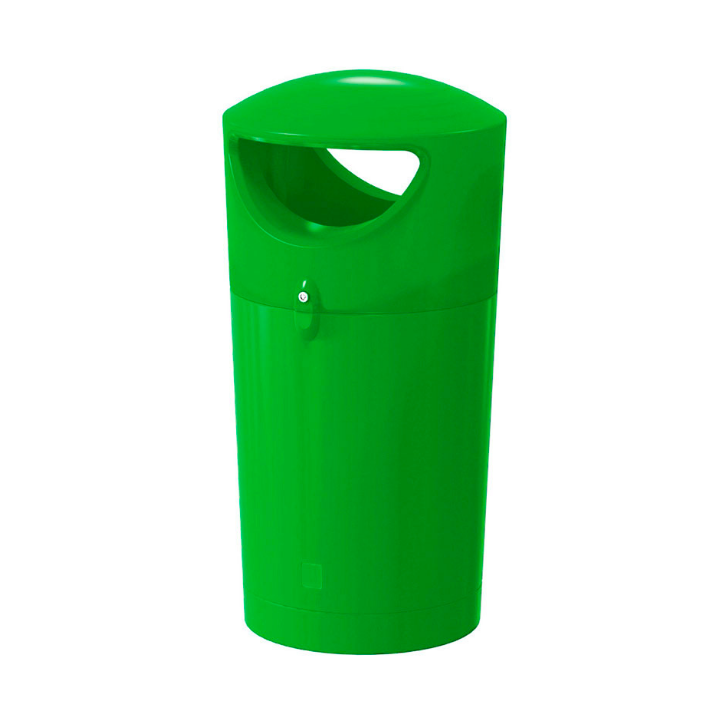 Metro Hooded, afvalbak, 100 liter, lime, VB 719228 - 0