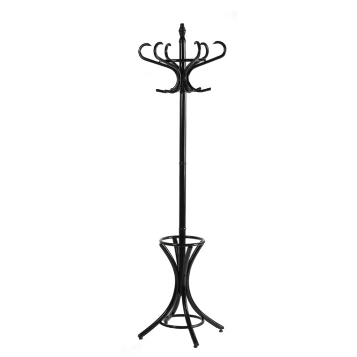 Staande Kapstok Bistro | 185cm | 12-Haaks | Zwart | VB 431130 - 0