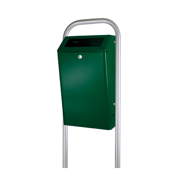 Buitenafvalbak, 50 liter, groen, VB 888000 - 0