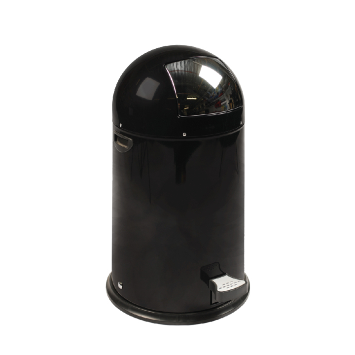Afvalbak kickcan zwart 33liter metalen binnenbak(87136310520 - 0
