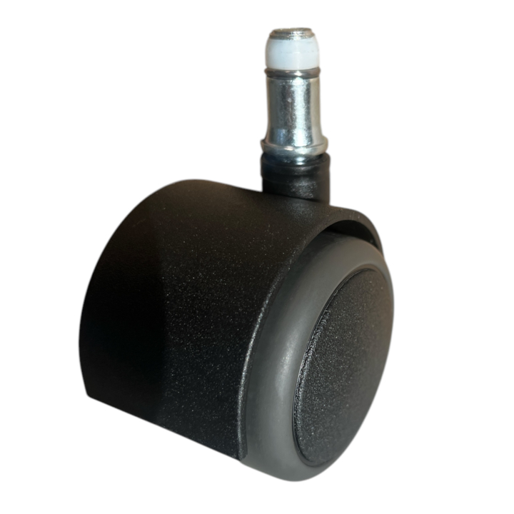 Wiel 50mm onbelast geremd rubber voor harde vloeren, set /5 - 0