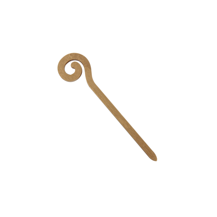 Sint deco, houten staf, 10cm, goud (50 stuks) - 0