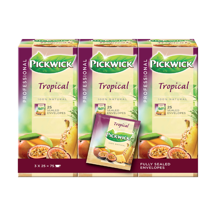 Pickwick Professional, thee, 1.5 gram, tropische vruchten, 4016836 (25 stuks) - 0