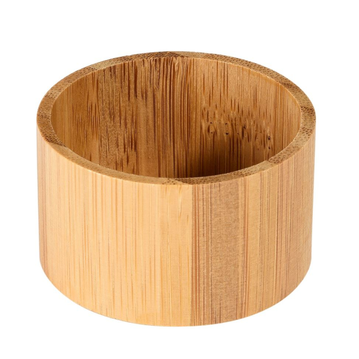 Duni | LED Lamphouder | 33x57mm | Mini Bamboe Nature | 186426 (8 stuks) - 0