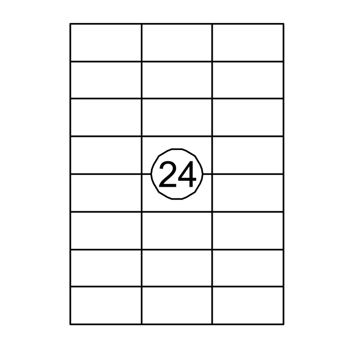 Etiket quantore 70x37mm 2400st - 0