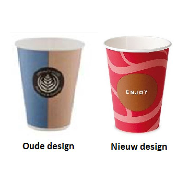 Drinkbeker, 180ml/7oz, 70.3mm, karton, 'Enjoy' (2500 stuks) - 1