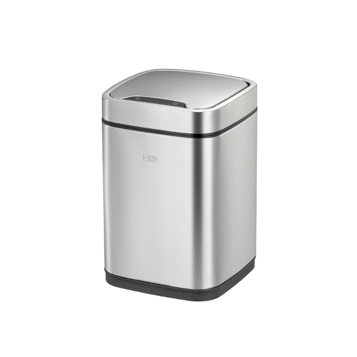 Ecosmart, afvalbak met sensor, 6 liter, mat RVS, VB 925706 - 0