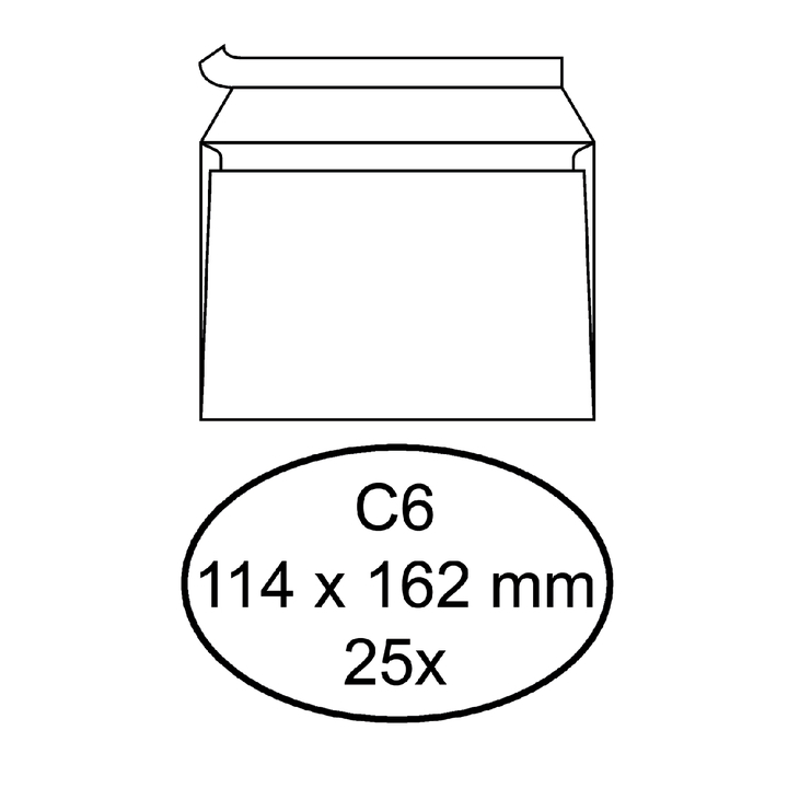 Envelop quantore bank c6 114x162 80gr zk wit(158123) - 0