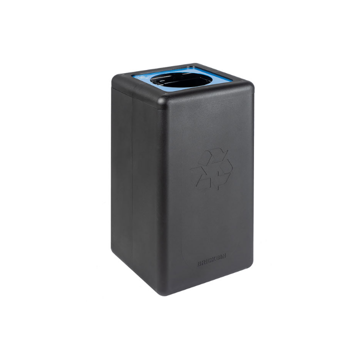 Brickbin, modulaire afvalscheidingsbak, 65 liter, zwart, VB 192465 | papier - 0