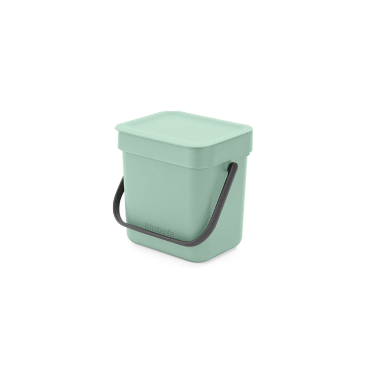 Brabantia, afvalemmer sort & go, 3 liter, jade, VB 211683 - 0