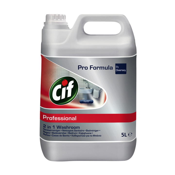 Cif Professional 2-in-1 | Sanitairreiniger En Ontkalker | 5000ml | 7517831 (1 stuk) - 0