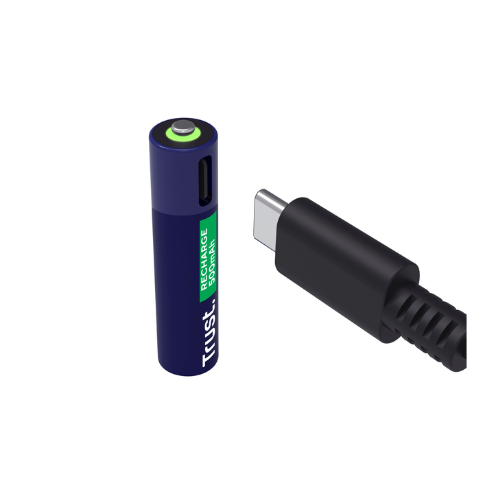 Batterij trust usb-c oplaadbaar aaa 4 stuks(8713439256710) - 1