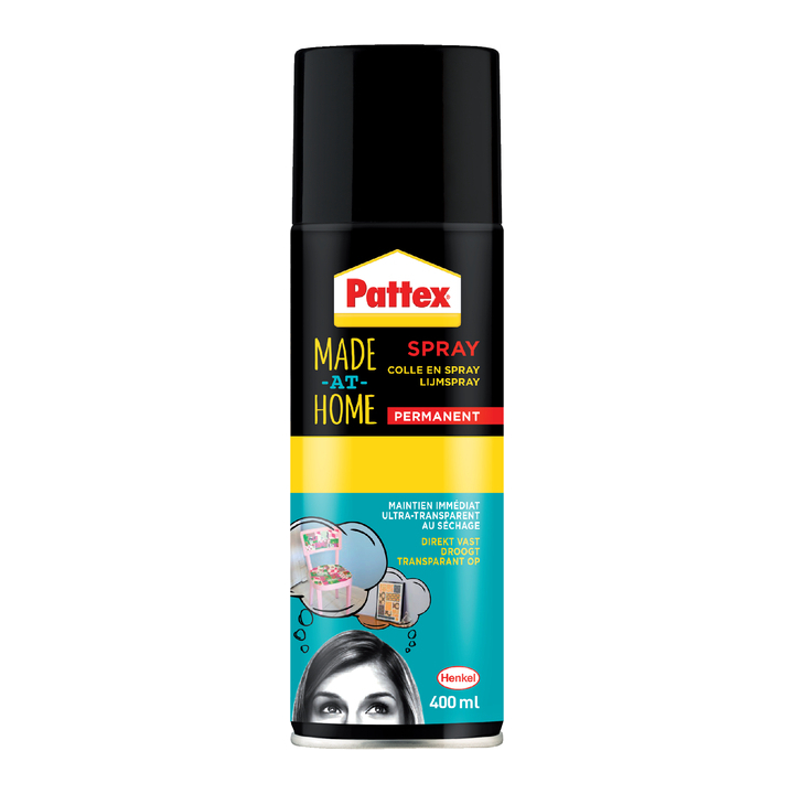 Lijm pattex power spray perm 400ml - 0