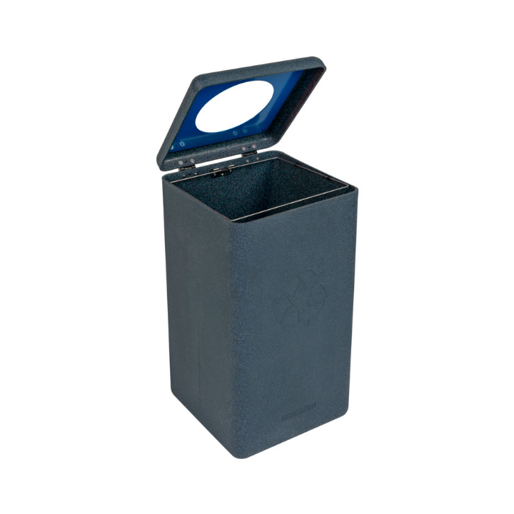 Brickbin, modulaire afvalscheidingsbak, 65 liter, grijs, VB 192380 | papier - 1