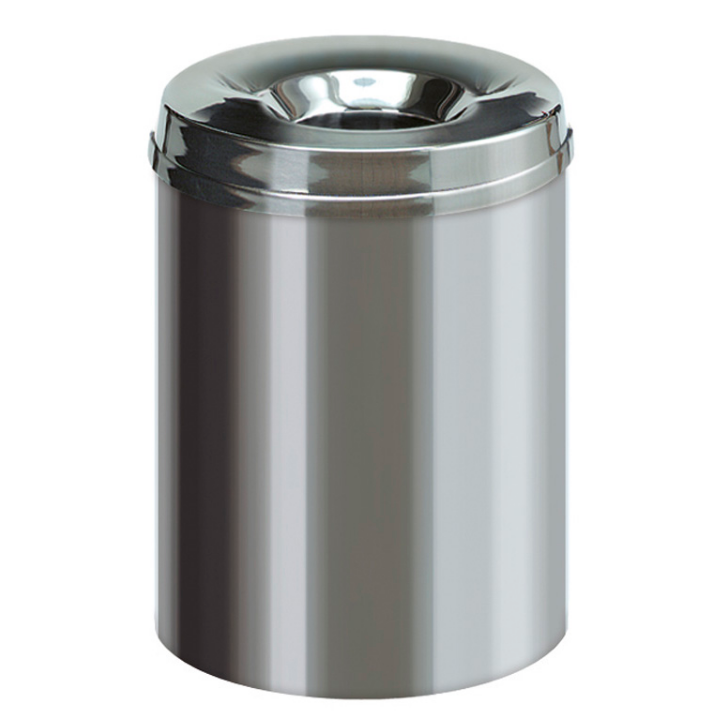 Brabantia, papierbak, vlamdovend, 15 liter, RVS, VB 101504 - 0