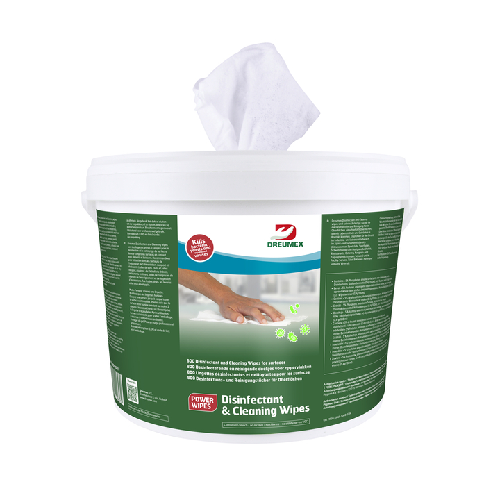 Desinfectiedoekjes dreumex emmer 800 stuks wit(74708001001) - 0