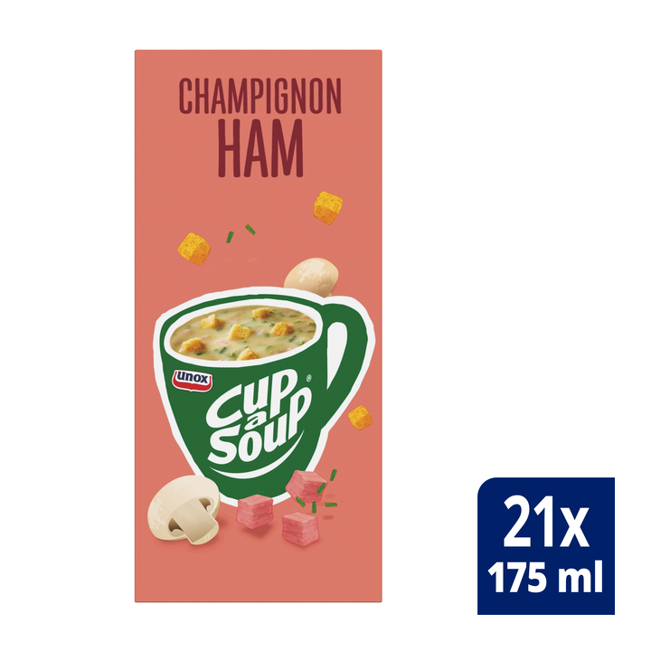 Cup-a-Soup, soep, 175ml, champignon ham (21 zakjes) - 0