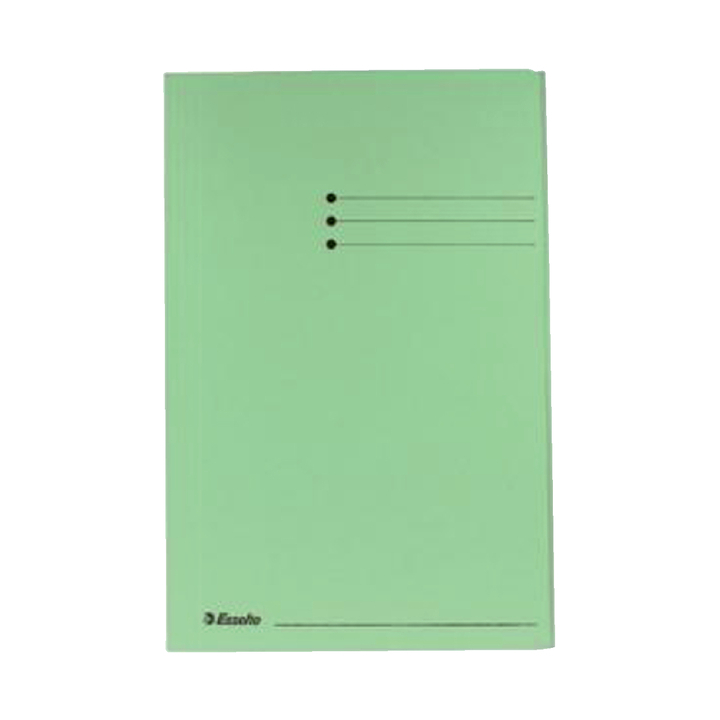 Dossiermap esselte manilla 3klep folio groen(1032308) - 0