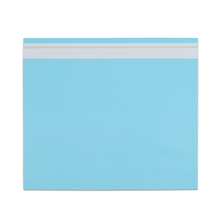 Verzendzak, papier, 48x37+2x6cm+klep, blauw (250 stuks) - 0